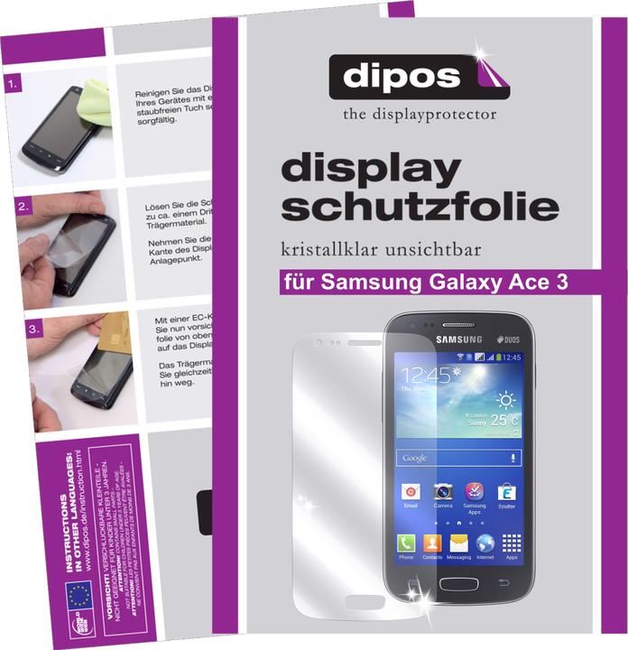 Actual product image Dipos Screen Protector Crystalclear (2 Piece, Samsung Galaxy Ace 3)