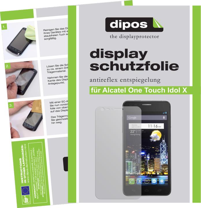 Actual product image Dipos Screen Protector Anti-Glare (2 Piece, Alcatel One Touch Idol X)