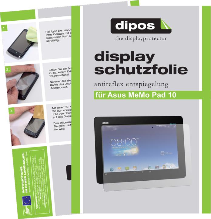 Produktbild Dipos Displayschutzfolie Antireflex (2 Stück, MeMo Pad 10)
