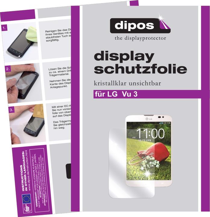 Produktbild Dipos Displayschutzfolie Crystalclear (2 Stück, LG Vu 3)