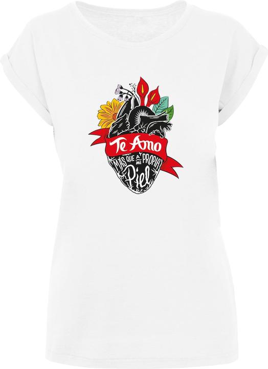 Merchcode Frida Te Amo New with Ladies Extended Shoulder Tee - 117953