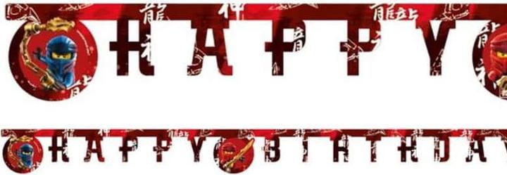 Image du produit Procos Buchstabenkette Happy Birthday Lego Ninjago