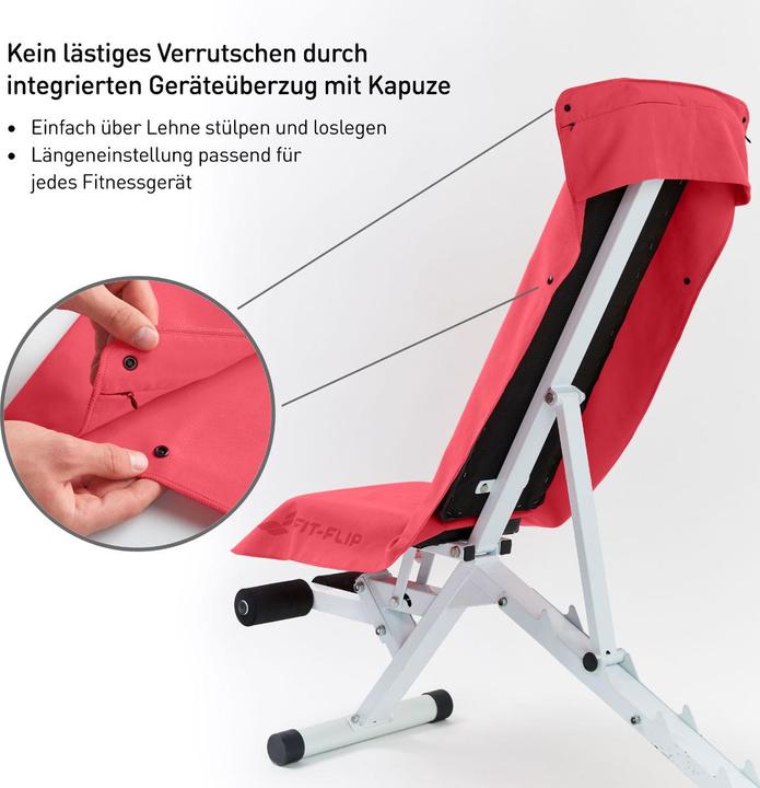 Immagine prodotto Fit-Flip Fitnesshandtuch Mikrofaser mit Reissverschlusstasche 130x48cm (130 x 48 cm)