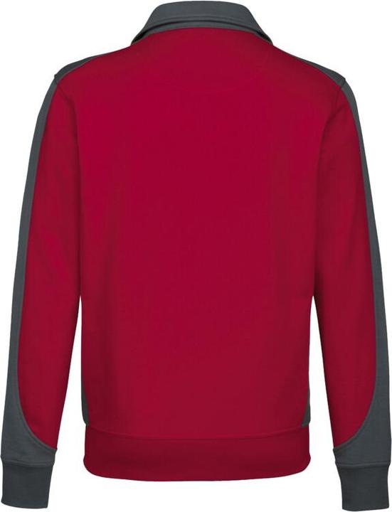 Actual product image Hakro Sweatjacket Contrast Perf red/anthracite Gr.4XL (4XL)