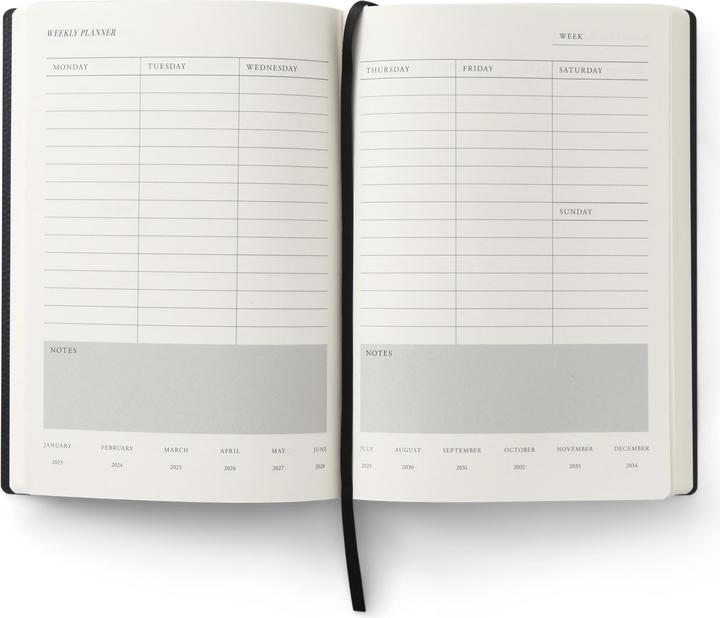 Produktbild Lund-Stougaard Printworks - Timeless Week Planner (PW00585) (A5, Englisch)