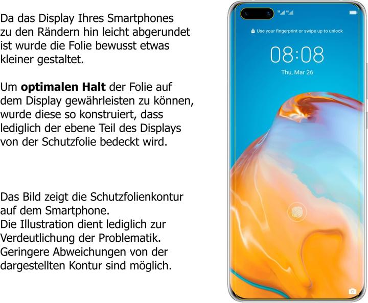 Actual product image Dipos Screen Protector Anti-Glare (5 Piece, Huawei P40 Pro+)