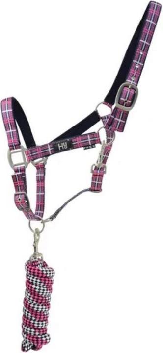Immagine prodotto Hy Cavezza Tartan con corda per il guinzaglio