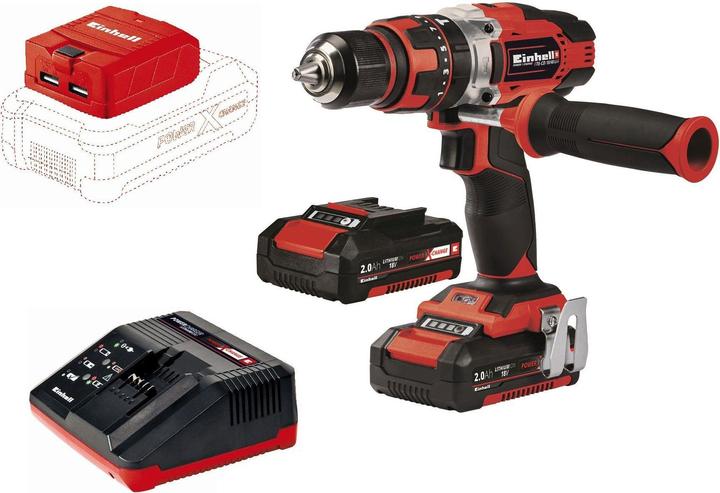 Einhell Akku-Schlagbohrschrauber TE-CD 18/48 Li Kit (Akkubetrieb)