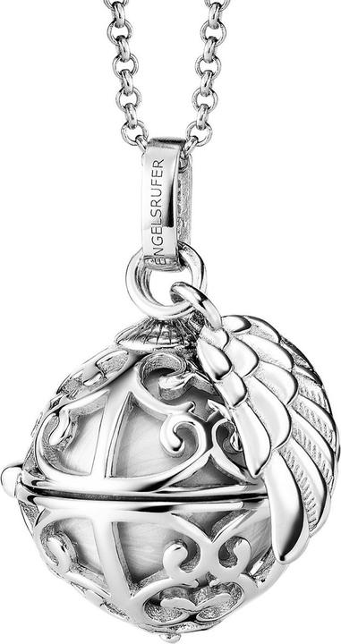 Immagine prodotto Engelsrufer Collana Angelcaller con palla canterina e ali in argento (Argento 925, Ottone, 45 - 50 cm)