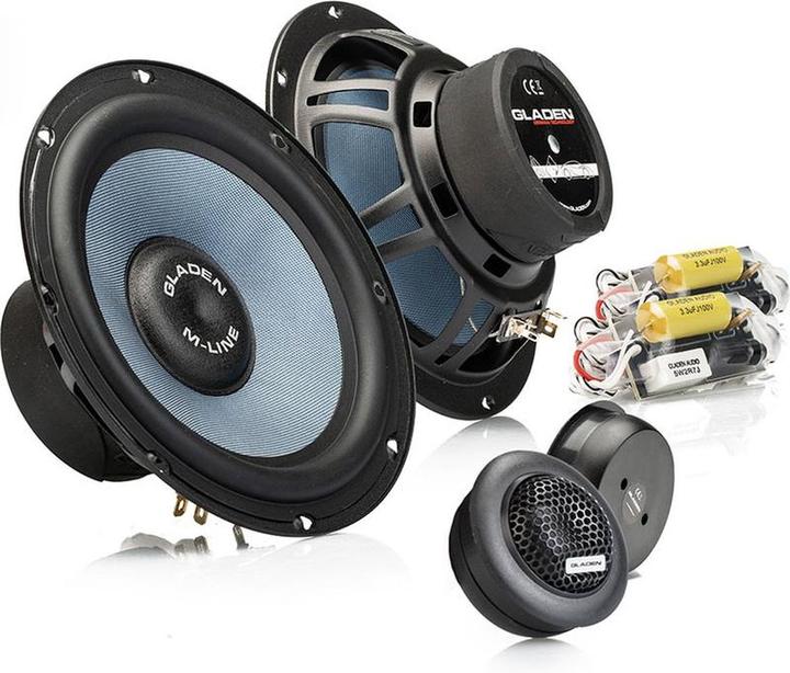 Immagine prodotto Gladen Audio M165 G2 - Altoparlante per auto - 16,5 cm Composet - 2 altoparlanti stradali - 125 Watt (16.50 cm)