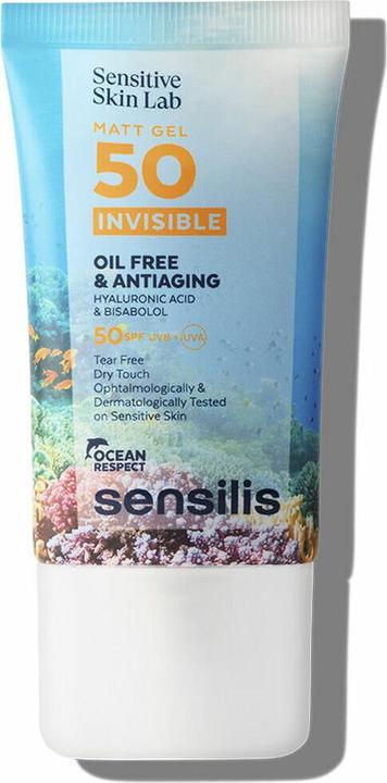 Actual product image Sensilis Matt Gel Invisible Oil Free Anhydrous SPF50+ 200ml (Sun cream face, SPF 50, 200 ml, 0.20 g)