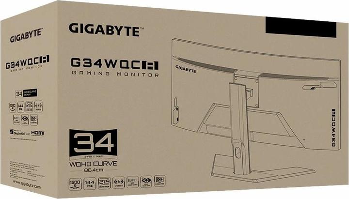Image du produit Gigabyte G34WQC A (3440 x 1440 pixels, 34")