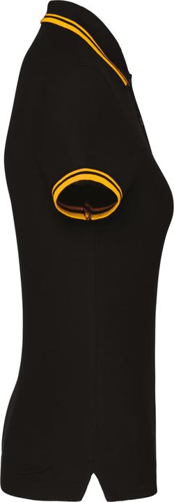 Kariban Polo-Shirt, gestreift, Damen