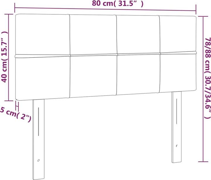 Actual product image VidaXL Clea (200 x 5 x 88 cm)