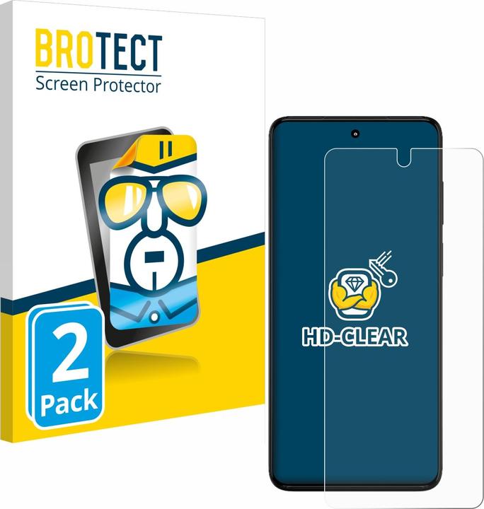 Produktbild BROTECT Schutzfolie Displayschutz Klar (2 Stück, Motorola Moto G82 5G)