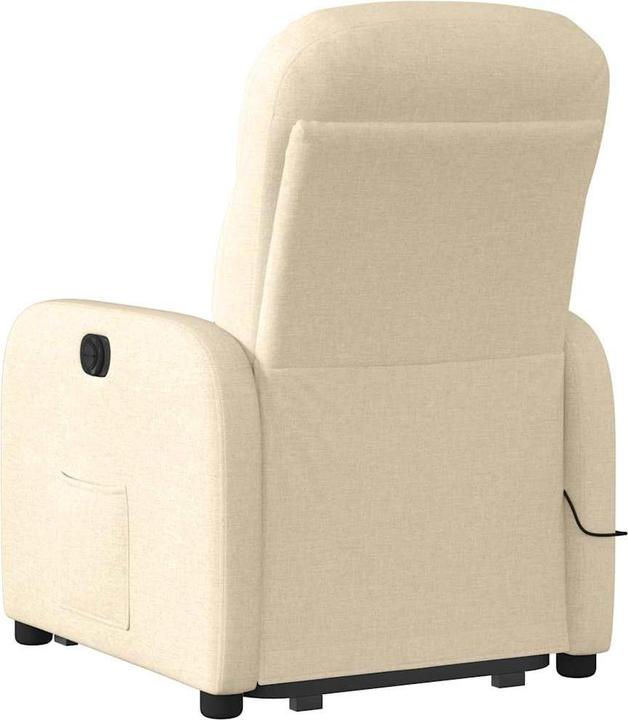 Actual product image VidaXL Electric massage chair with stand-up aid cream fabric