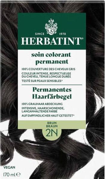 Image du produit Herbatint Gel colorant 2N Brun gel (2N Marron)