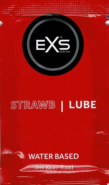 Produktbild EXS Flavoured «Strawb Lube» 5 ml, wasserbasiertes Gleitgel mit natürlichem Erdbeeraroma (5 ml)