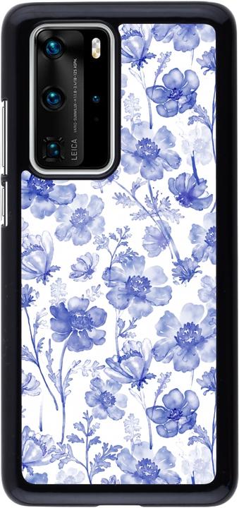 Produktbild PhoneLook Hülle Spring 23 watercolor blue flowers (Huawei P40 Pro)