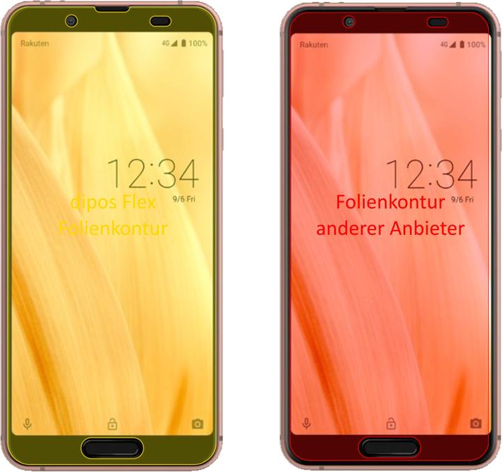 Produktbild Dipos Displayschutzfolie Full-Cover 3D (3 Stück, Sharp Aquos Sense3)