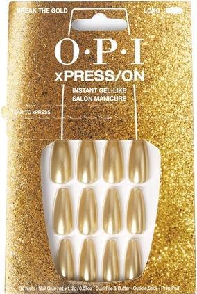 OPI xPRESS/ON Press On Nails Bis zu 14 Tage Gel-ähnliche Salon-Maniküre Vegane nachhaltige Verpackung Wi (Gelb, Gel-Effekt Nagellack)