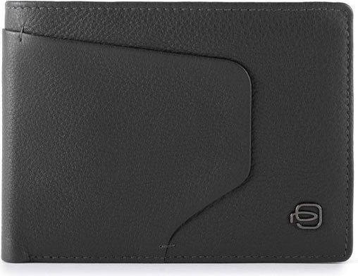 Actual product image Piquadro Akron, Leather Wallet, Black, For Men