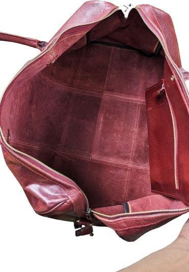 Immagine prodotto Only-Bags.Store Borsone in pelle, borsone in pelle fatto a mano, borsa da palestra, borsone per le vacanze, borsa