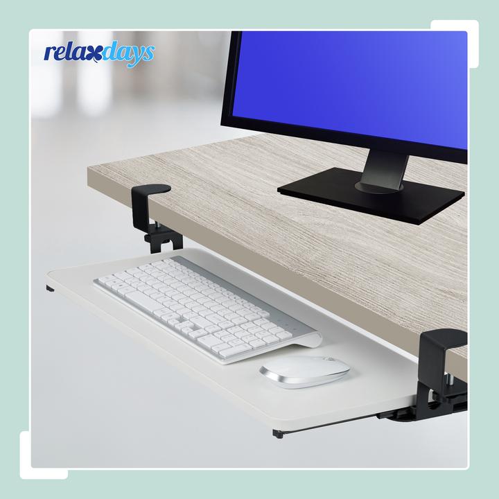 Produktbild Relaxdays Ausziehbare Tastaturablage zum Klemmen
