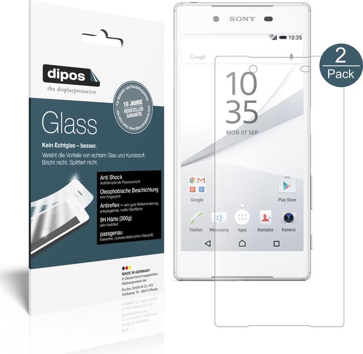 Actual product image Dipos Screen Protector Anti-Shock (1 Piece, Sony Xperia Z5)