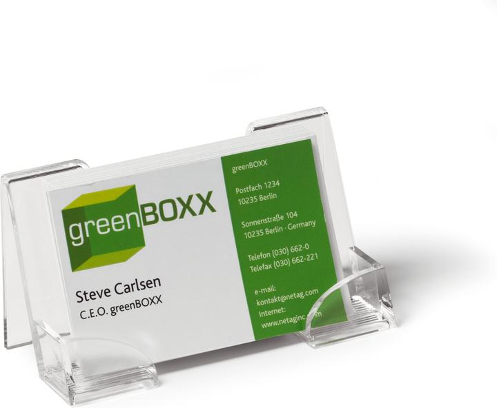 Actual product image Durable ACRYLIC BUSINESS CARD DISPENSER 1 PC 241419