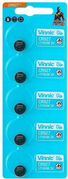 Produktbild Vinnic Lithium-Batterie CR927 3V - 5 Stück (5 Stk., 30 mAh)