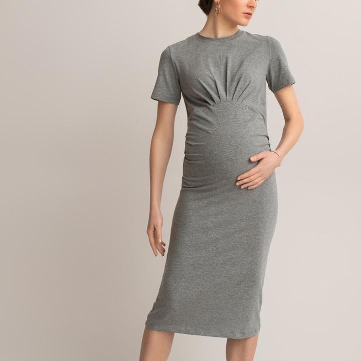 Produktbild La Redoute Collections Umstandskleid mit gerader Schnittform und kurzen Ärmeln (XL)