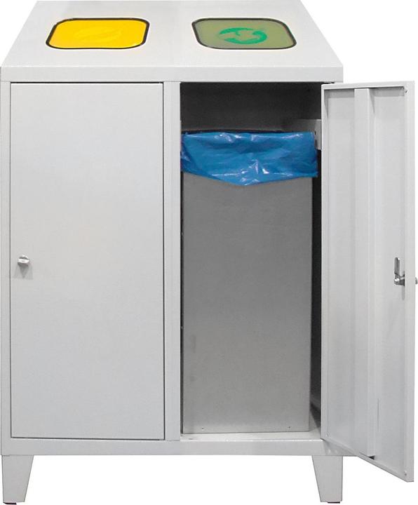 ADB Mülltrenner 2x 120,0 l lichtgrau (120 l)
