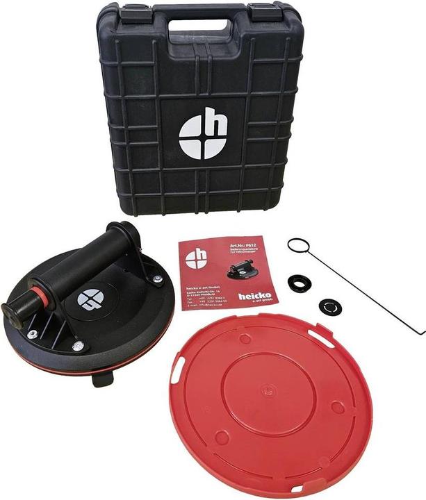 Produktbild Heicko P612 1-Kopf-Saugheber mit eingebauter Vakuumpumpe und Vakuumanzeige inkl. (140 kg)