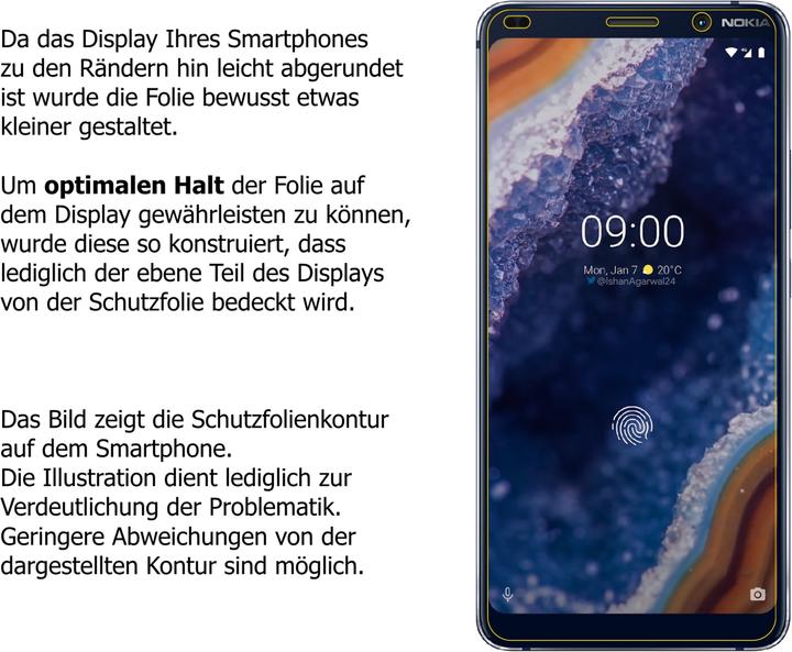 Produktbild Dipos Displayschutz Anti-Shock (2 Stück, Nokia 9 PureView)