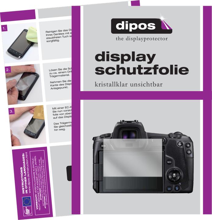Dipos Displayschutzfolie Crystalclear (Displayschutz, Canon EOS R)