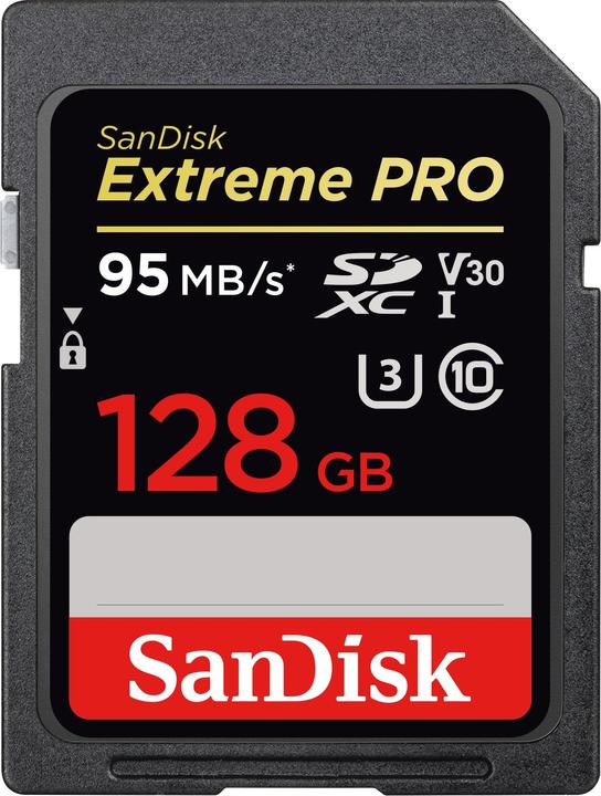 SanDisk ExtremePro SDXC U3 (128 GB, SDXC, U3, UHS-I)