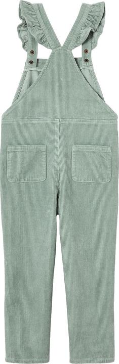 Actual product image Vertbaudet Girls' corduroy dungarees with flounce straps (146)