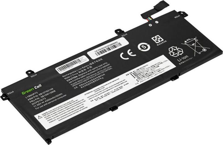 Actual product image GreenCell Laptop Battery for Lenovo ThinkPad T490 T495 P43s P14s - 4350mAh (3 Cells, 4350 mAh)