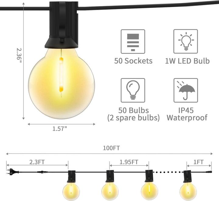 Produktbild Svater Lichterkette (30 m)