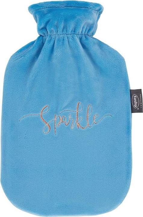 Immagine prodotto Fashy Bottiglia dell'acqua calda da 2l con copertura in pile e bastone blu (0.00 l)
