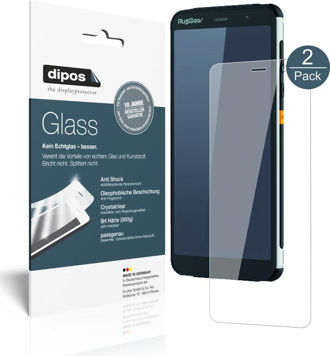 Produktbild Dipos Displayschutz Anti-Shock (2 Stück, RugGear RG850)