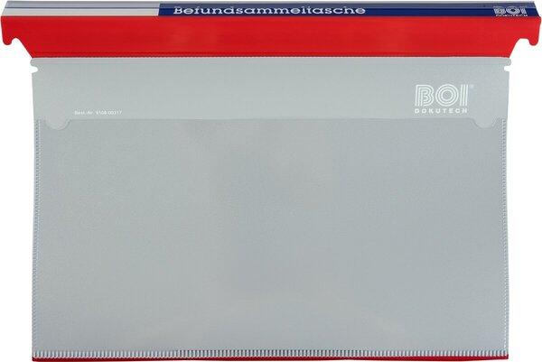 Immagine prodotto Boi Dokutech Befundmappe OP DBMK 0-B.2, Bügelmechanik, Kopfleiste rot, rote Planenfolie (1 x)