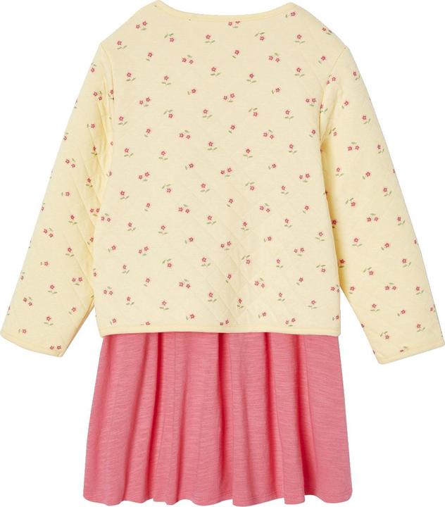 Produktbild Vertbaudet Mädchen-Set: Geblümte Jacke mit Steppnähten & Kleid (146)