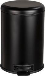 Image du produit Wenko Poubelle à pédale Leman Easy Close 12 litres noir mat (12 l)