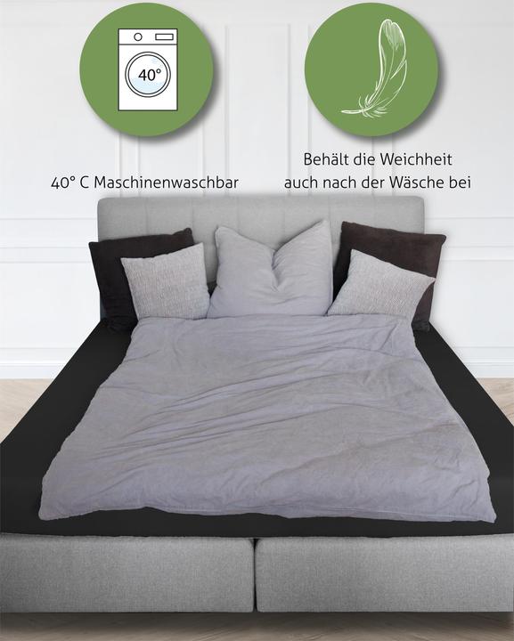 Produktbild Aspero Bambus Spannbettlaken Macau (90 x 200 x 30 cm)