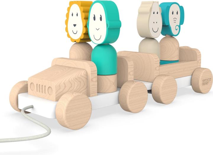 Produktbild Matchstick Monkey Holz-Spielzeug Safari Jeep