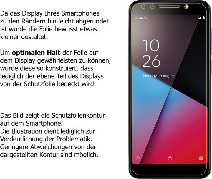 Image du produit Dipos Film de Protection d’écran Anti-Shock (2 pièce(s), Vodafone Smart N9 Lite)