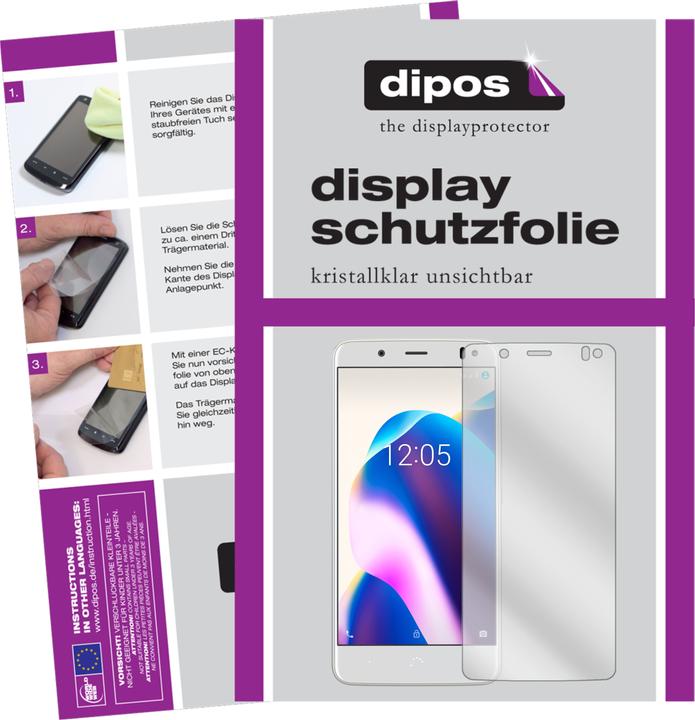 Image du produit Dipos Film de Protection d’écran Crystalclear (2 pièce(s), BQ Aquaris U2)
