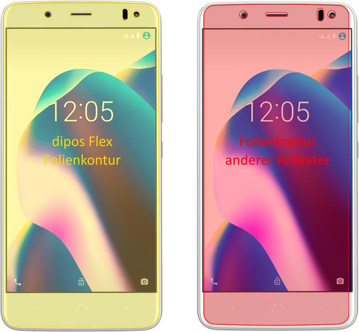 Immagine prodotto Dipos Pellicola Protettiva Full-Cover 3D (3 Pezzo/i, BQ Aquaris U2 Lite)
